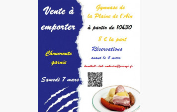 Vente à emporter - choucroute garnie